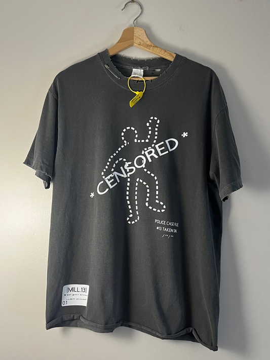 Grey Redacted (Censored) T-Shirt